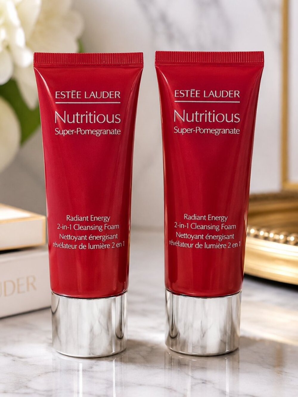 New Estée Lauder Nutricious Super-Pomegranate Cleansing Foam Set